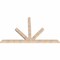Ekena Millwork Saratoga Smooth Timber Gable Bracket, Douglas Fir, 108"W x 68"H x 3 1/2"D x 5 1/2"F, 15/12 Pitch GBW108X68X0406SAR00SDF - alternate 3